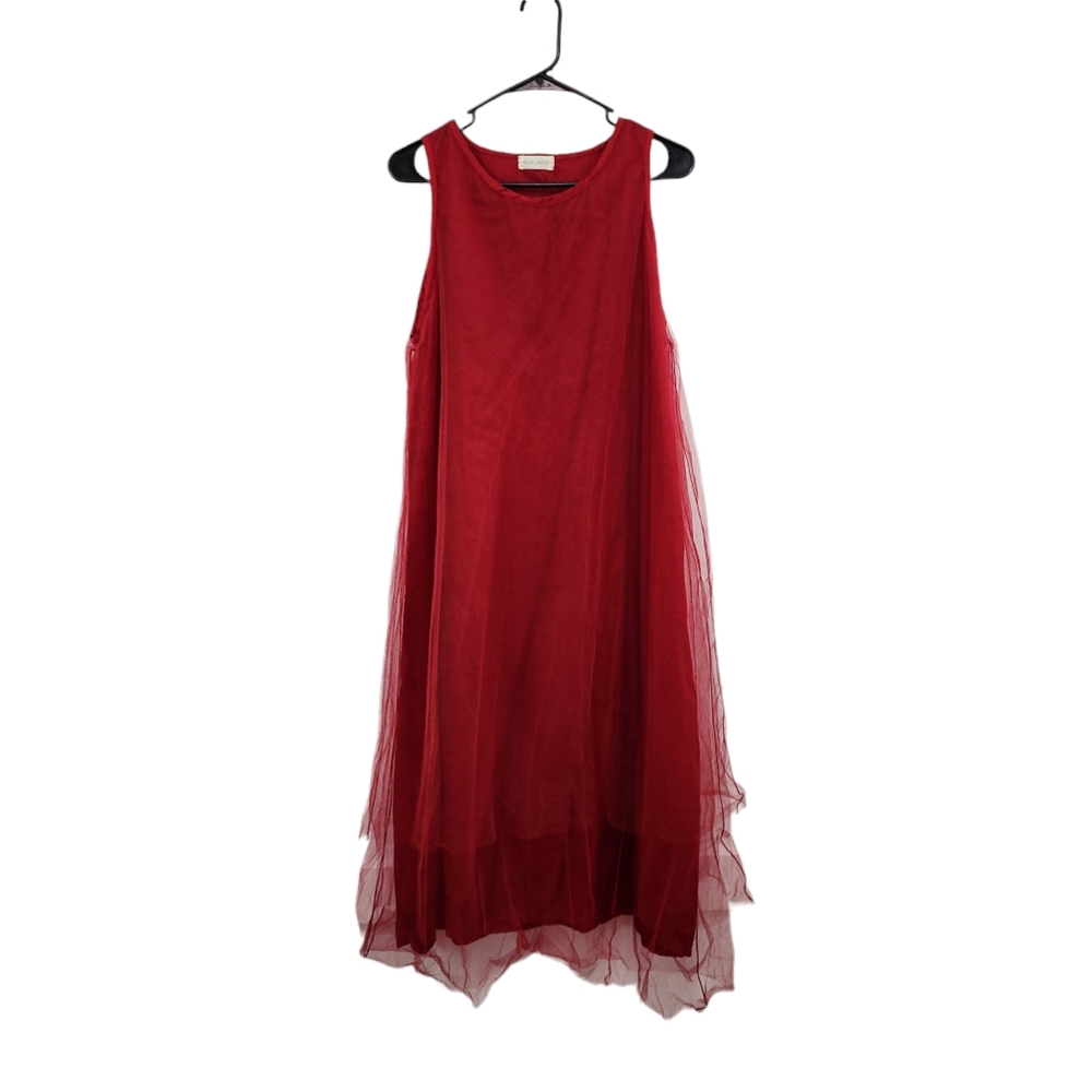 Krista Larson Women's Sleeveless Tulle Midi Dress - OS